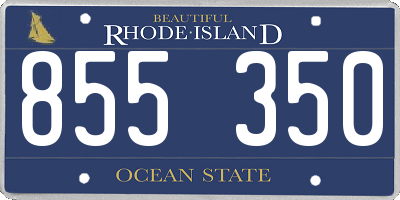 RI license plate 855350
