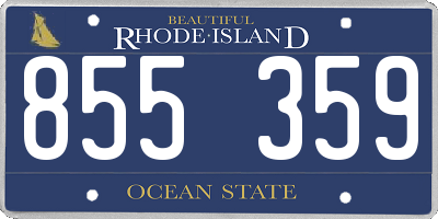 RI license plate 855359