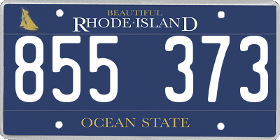 RI license plate 855373