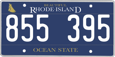 RI license plate 855395