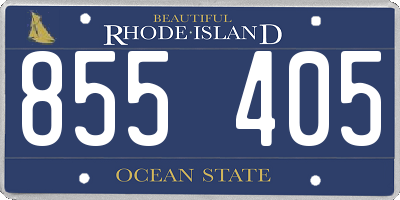 RI license plate 855405