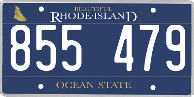 RI license plate 855479