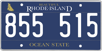 RI license plate 855515