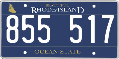 RI license plate 855517