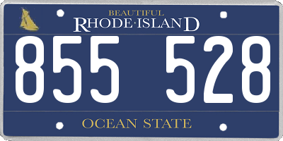 RI license plate 855528