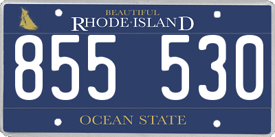 RI license plate 855530