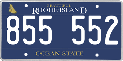 RI license plate 855552