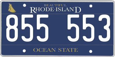 RI license plate 855553