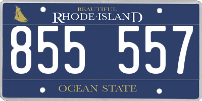 RI license plate 855557