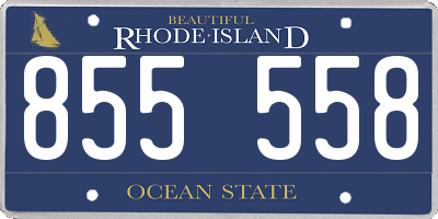 RI license plate 855558