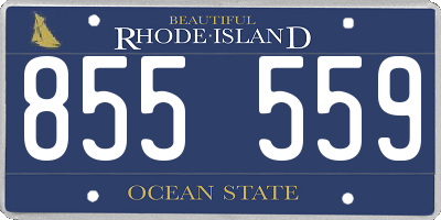 RI license plate 855559