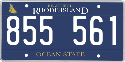 RI license plate 855561