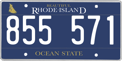 RI license plate 855571