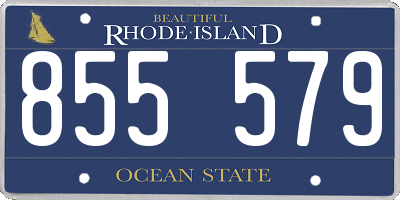 RI license plate 855579