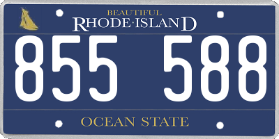 RI license plate 855588