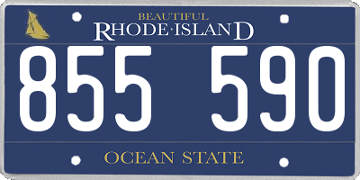 RI license plate 855590
