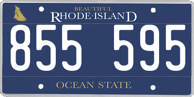 RI license plate 855595
