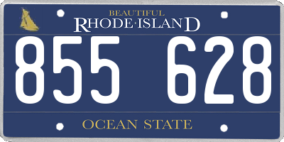 RI license plate 855628