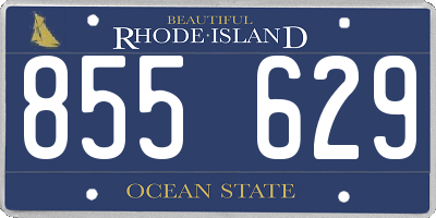RI license plate 855629