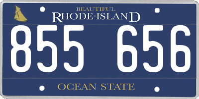RI license plate 855656
