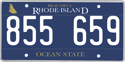 RI license plate 855659