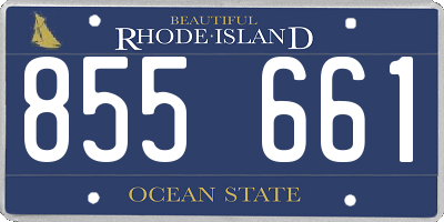 RI license plate 855661