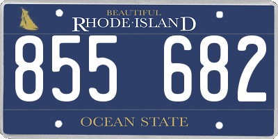 RI license plate 855682