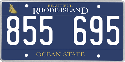 RI license plate 855695