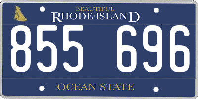 RI license plate 855696