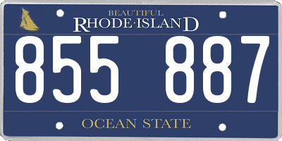 RI license plate 855887