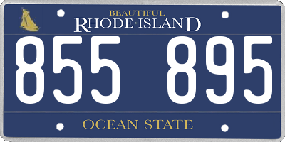 RI license plate 855895