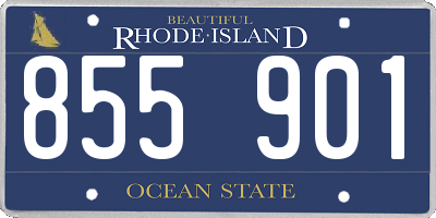 RI license plate 855901
