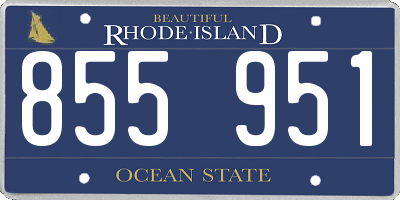 RI license plate 855951
