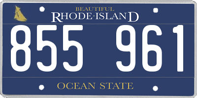 RI license plate 855961