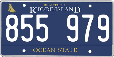 RI license plate 855979