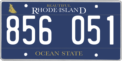 RI license plate 856051