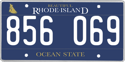 RI license plate 856069