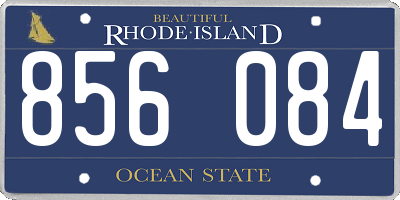 RI license plate 856084