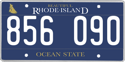 RI license plate 856090