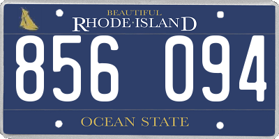 RI license plate 856094