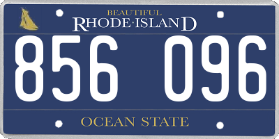 RI license plate 856096