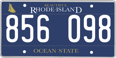 RI license plate 856098