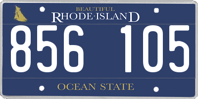 RI license plate 856105