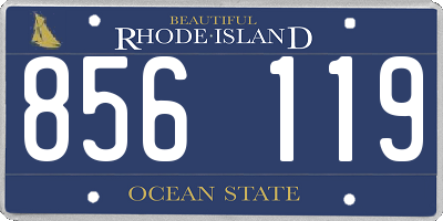 RI license plate 856119
