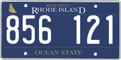 RI license plate 856121