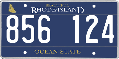 RI license plate 856124