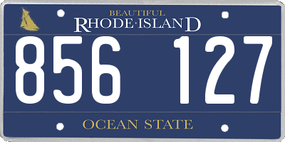 RI license plate 856127