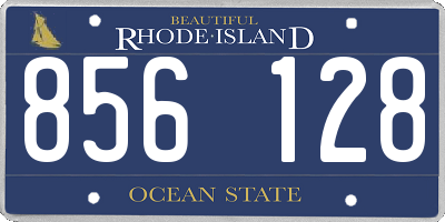 RI license plate 856128