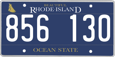 RI license plate 856130