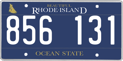 RI license plate 856131